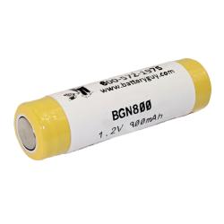 Nickel Cadmium AA Flat Top Battery 1.2v 900mAh | BGN800 (Rechargeable)