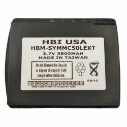 3.7 volt 3800 mAh barcode scanner battery HBM-SYMMC50LEXT (Rechargeable Battery)