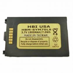 3.7 volt 1900 mAh barcode scanner battery HBM-SYM70LS (Rechargeable Battery)