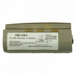 3.7 volt 2400 mAh barcode scanner battery HBM-1000L (Rechargeable Battery)