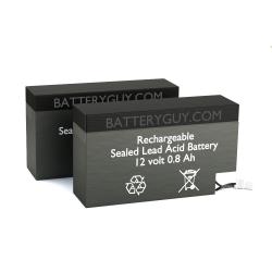 12v 0.8Ah Rechargeable Sealed Lead Acid (Rechargeable SLA) Battery | BG-1208WL (Qty of 2)