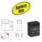Dimensions - 6v 4.5Ah Rechargeable Sealed Lead Acid Battery