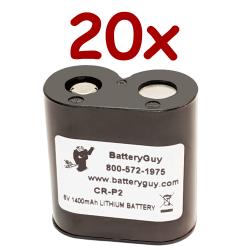 20 x CRP2 Camera/ Industrial Lithium Battery 6v 1400mAh