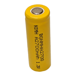 BGNMHA2700 Nickel Metal Hydride Flat Top A Battery 1.2v 2700mah | BGNMHA2700 (Rechargeable)