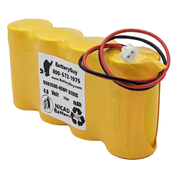 Nickel Cadmium Battery 4.8V 2500mah | BGN2500-4DWP-PR326EC (Rechargeable)