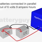 Two ampere hour batteries connected in parallel