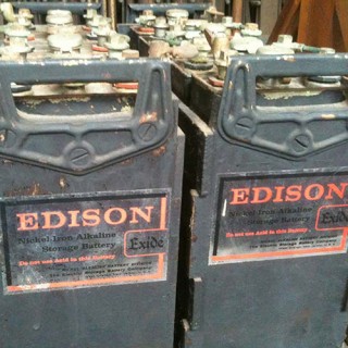 Edison nickel iron batteries