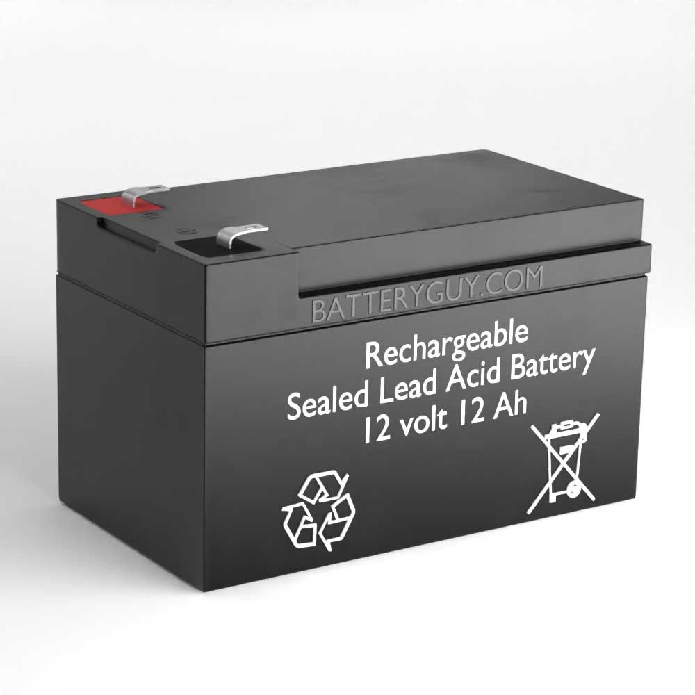 Left View  - BatteryGuy BG-12120F2 12V 12AH Replacement for EaglePicher CFM12V10 (20 Pack)