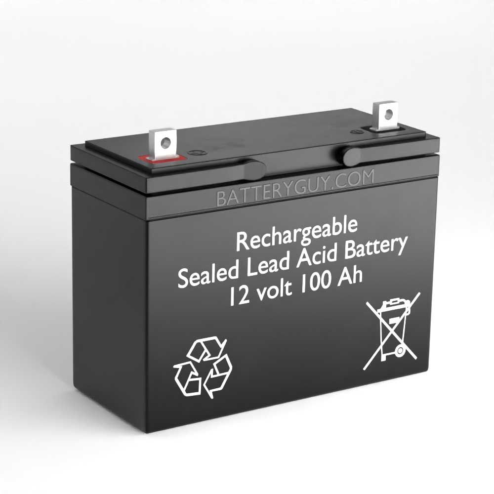 12v 100Ah Electric Trolling Motor Battery (Rechargeable) | BG-121000NB-M