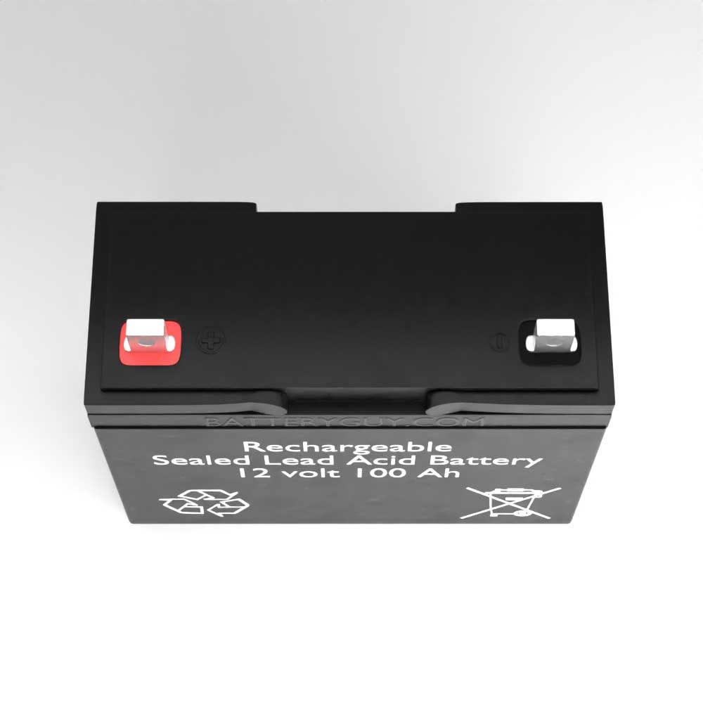 Top View  - MotorGuide Pro 54 replacement battery (rechargeable)