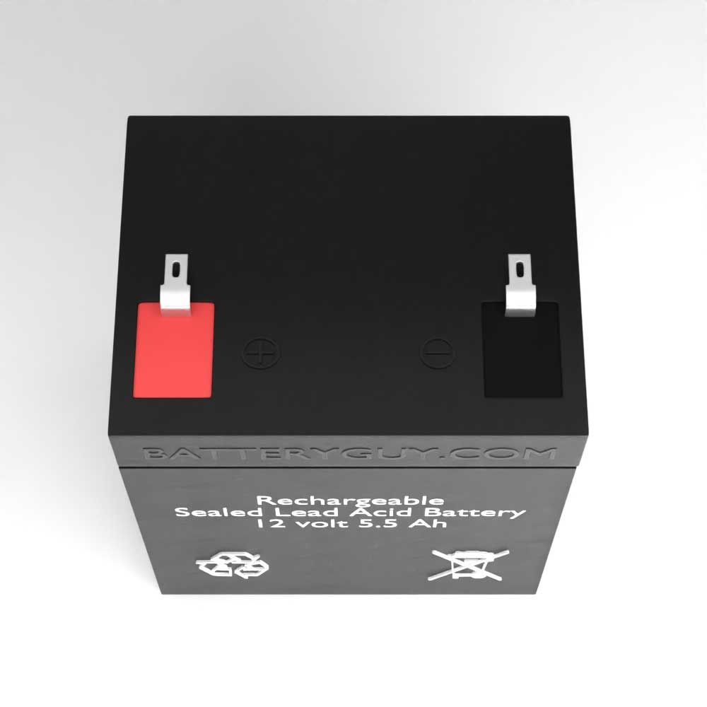 Top View  - Para Systems MM 850/2 replacement battery (rechargeable, high rate)