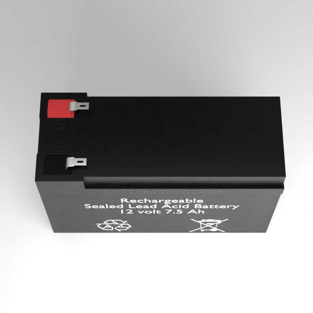 Top View  -  replacement battery pack (rechargeable, high rate)