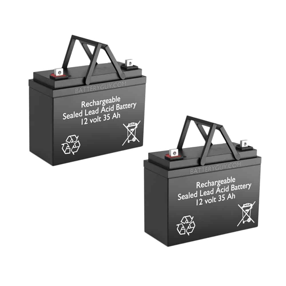 12v 35Ah Rechargeable Sealed Lead Acid (Rechargeable SLA) Battery Set of Two