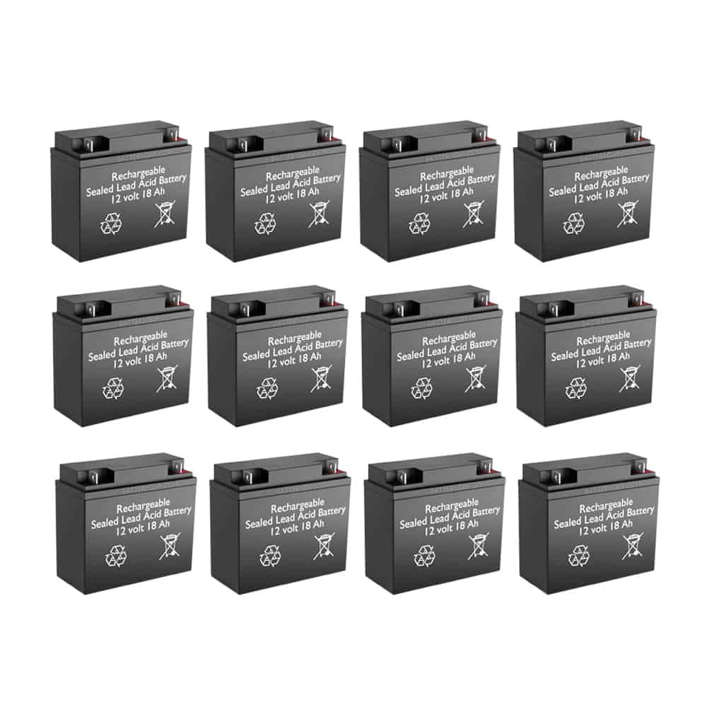 12v 18Ah Sealed Lead Acid Batteries | BG - BatteryGuy BG-12180NB 12V 18AH Replacement for North Supply 782123 (12 Pack, rechargeable)