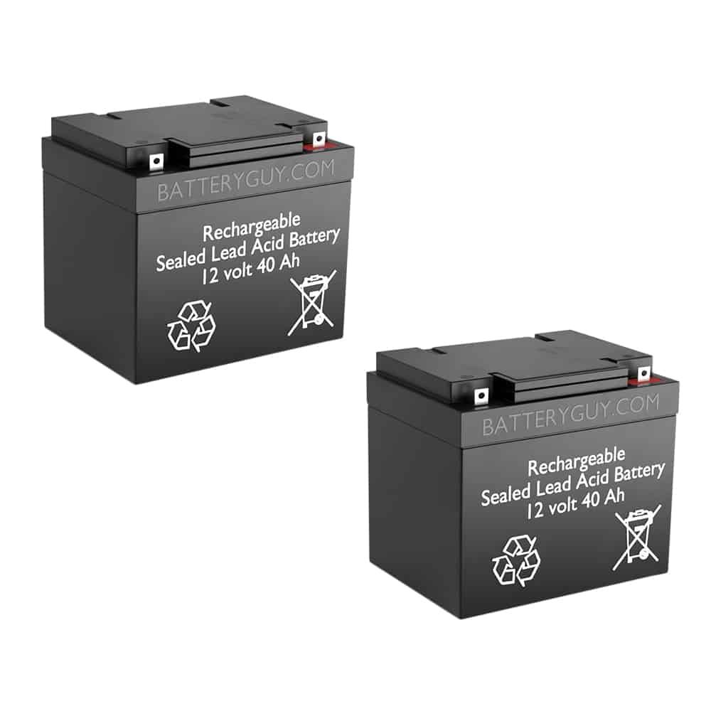 12v 40Ah Rechargeable Sealed Lead Acid (Rechargeable SLA) Battery | BG-12400NB (Qty of 2)