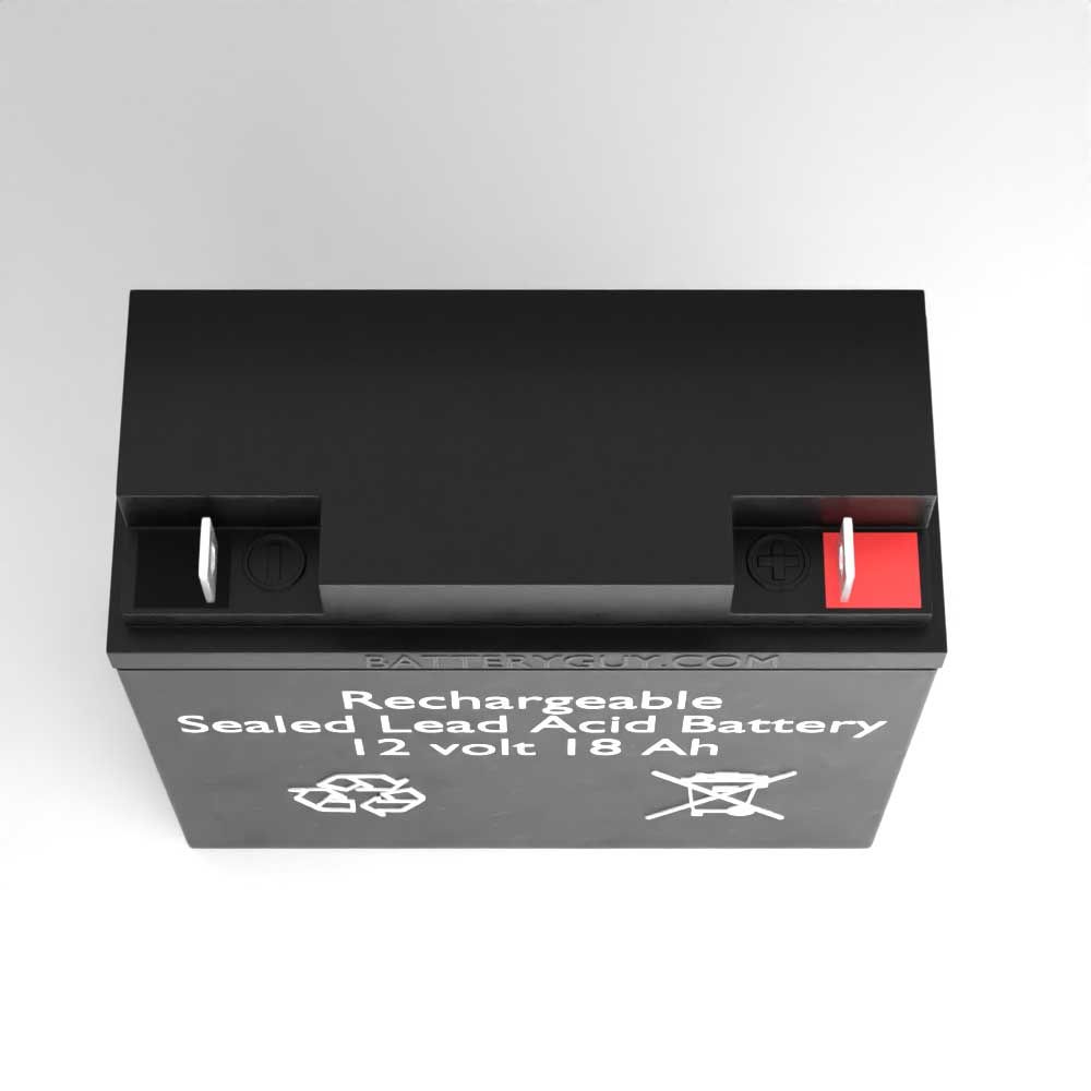 Top View  - Sola SPS1200B replacement battery (rechargeable, high rate)