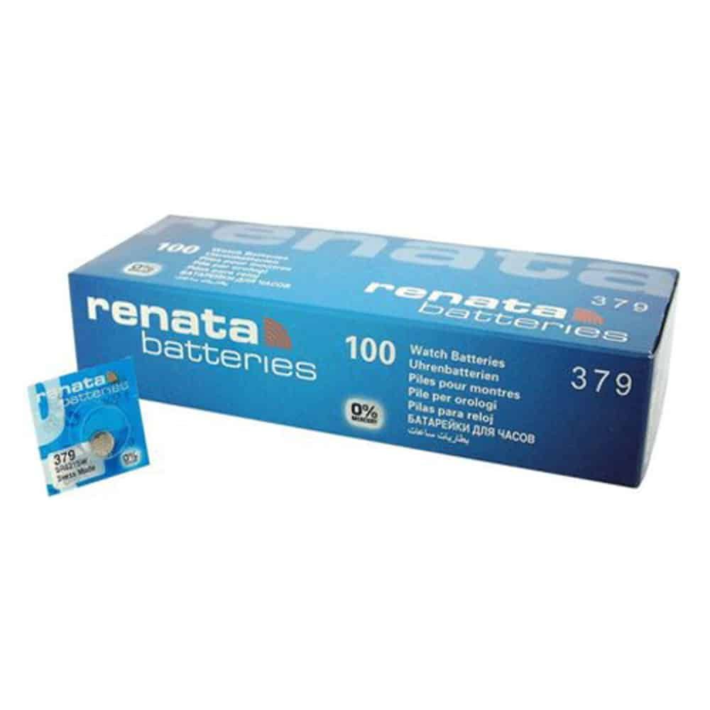 Renata 379 Silver Oxide Coin Battery (10 Pack) 1.55 volt 16mAh