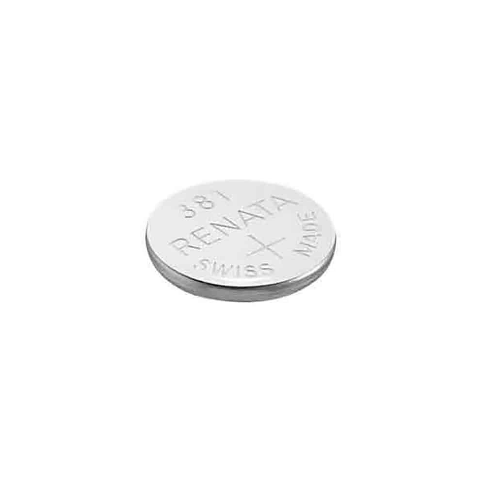 Renata 381 Silver Oxide Coin Battery (10 Pack) 1.55v 50mah
