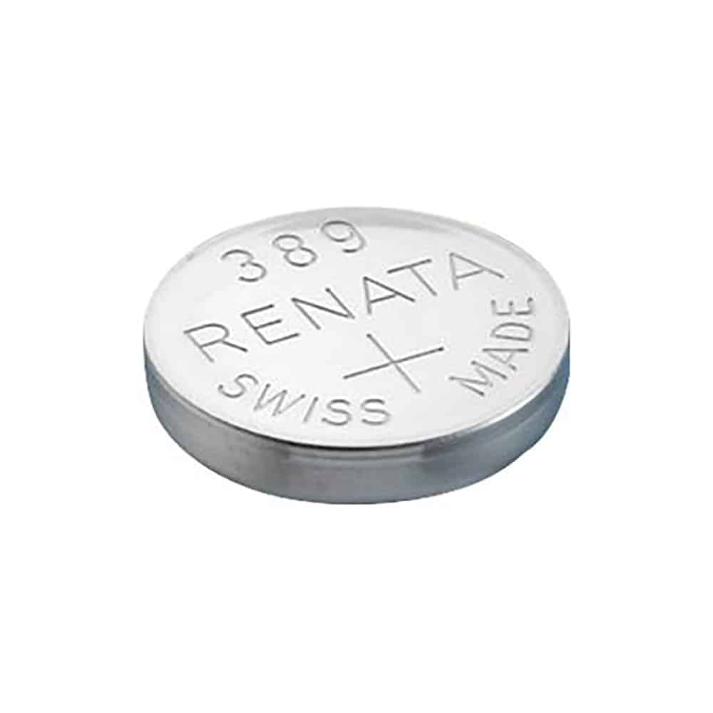 Renata 389 Silver Oxide Coin Battery (10 Pack) 1.55 volt 85mah