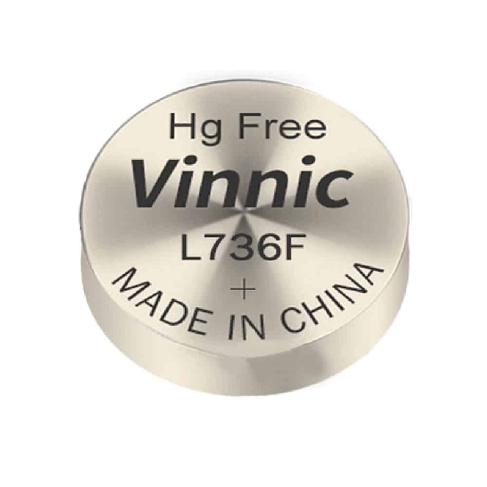 Vinnic L736 Micro Alkaline Coin Cell Battery (10 pack) 1.55v 190mah