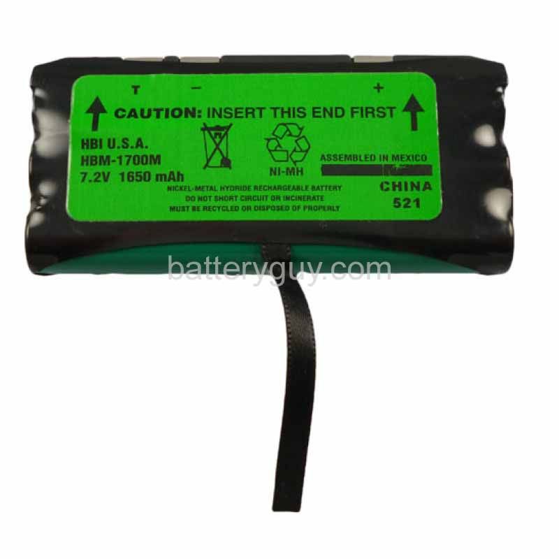 7.2 volt 1650 mAh barcode scanner battery HBM-1700M