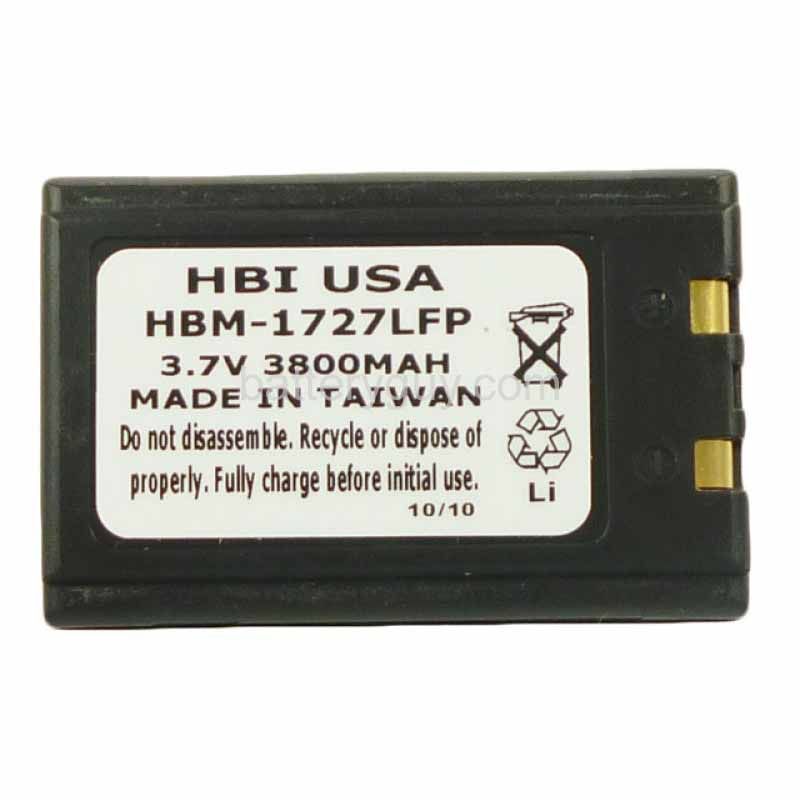 3.7 volt 3800 mAh barcode scanner battery HBM - Motorola FATPACK replacement battery (rechargeable)