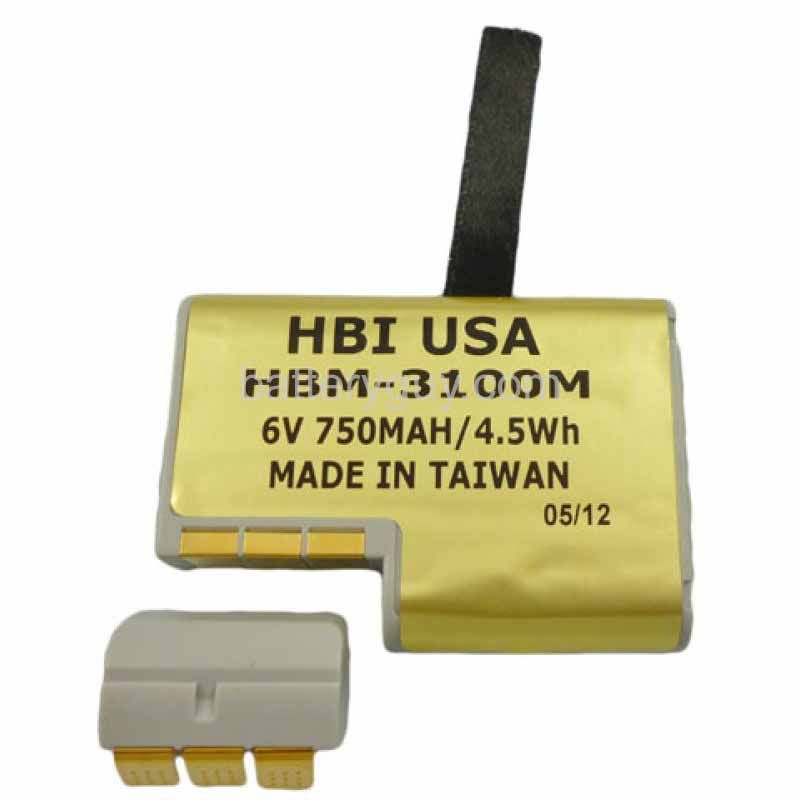 6 volt 700 mAh barcode scanner battery HBM - Symbol PDT 3140 with Adapter Plug replacement battery (rechargeable)