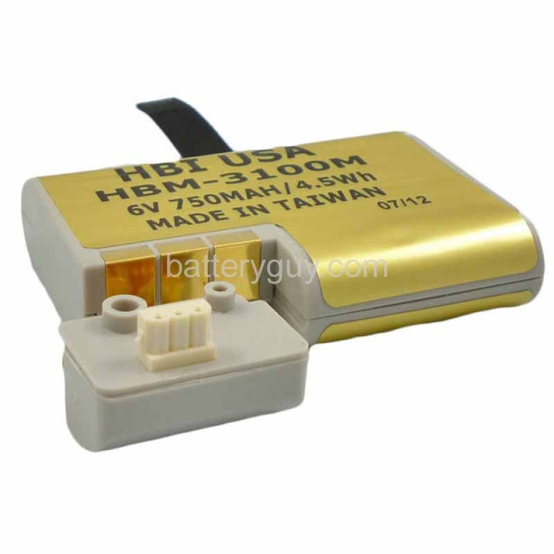 6 volt 700 mAh barcode scanner battery HBM - Symbol PDT 3140 with Adapter Plug replacement battery (rechargeable)
