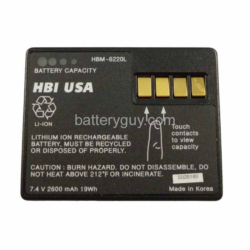 7.2 volt 2600 mAh barcode scanner battery HBM - Intermec Penkey 6220 SERIES replacement battery (rechargeable)