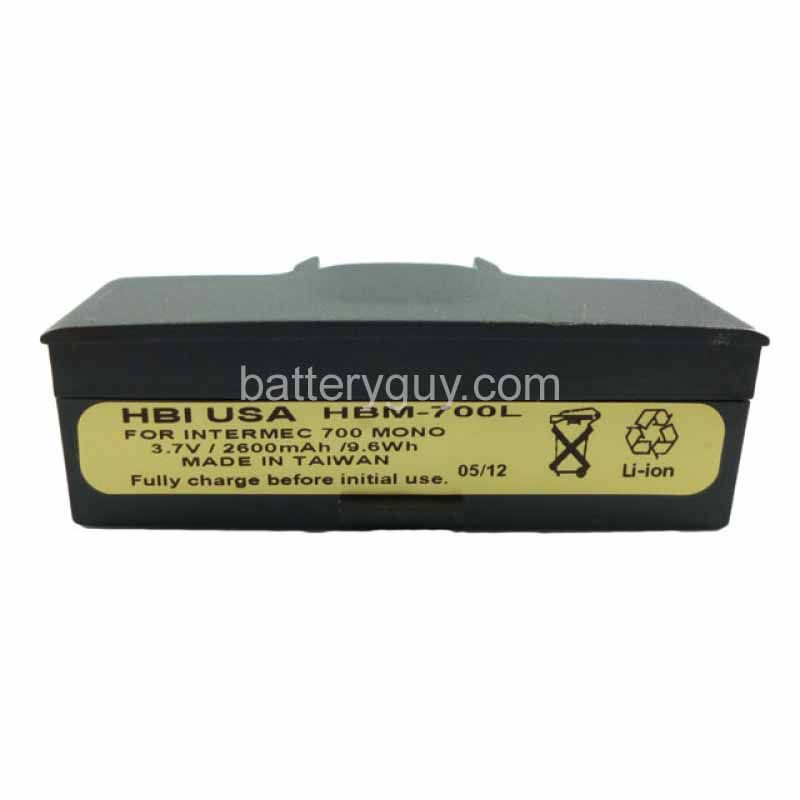 3.7 volt 2600 mAh barcode scanner battery HBM - Intermec 318-011-003 replacement battery (rechargeable)