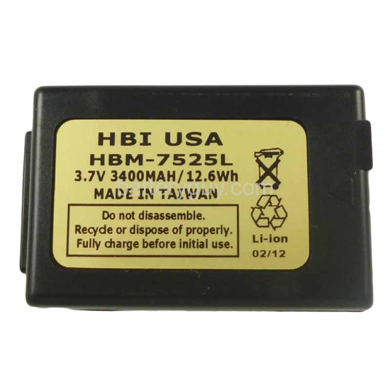 3.7 volt 3400 mAh barcode scanner battery HBM - PSION WA3006 replacement battery (rechargeable)
