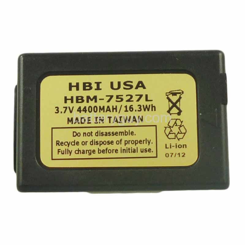 3.7 volt 4400 mAh barcode scanner battery HBM-7527L