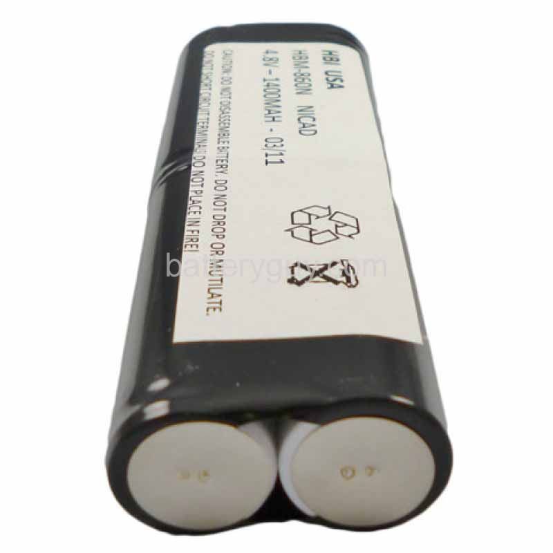 4.8 volt 1400 mAh barcode scanner battery HBM - Telxon 14861-00 replacement battery (rechargeable)