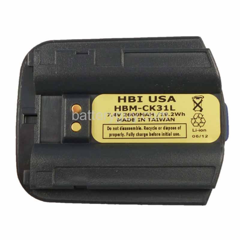 7.4 volt 2600 mAh barcode scanner battery HBM - Intermec 318-020-001 replacement battery (rechargeable)