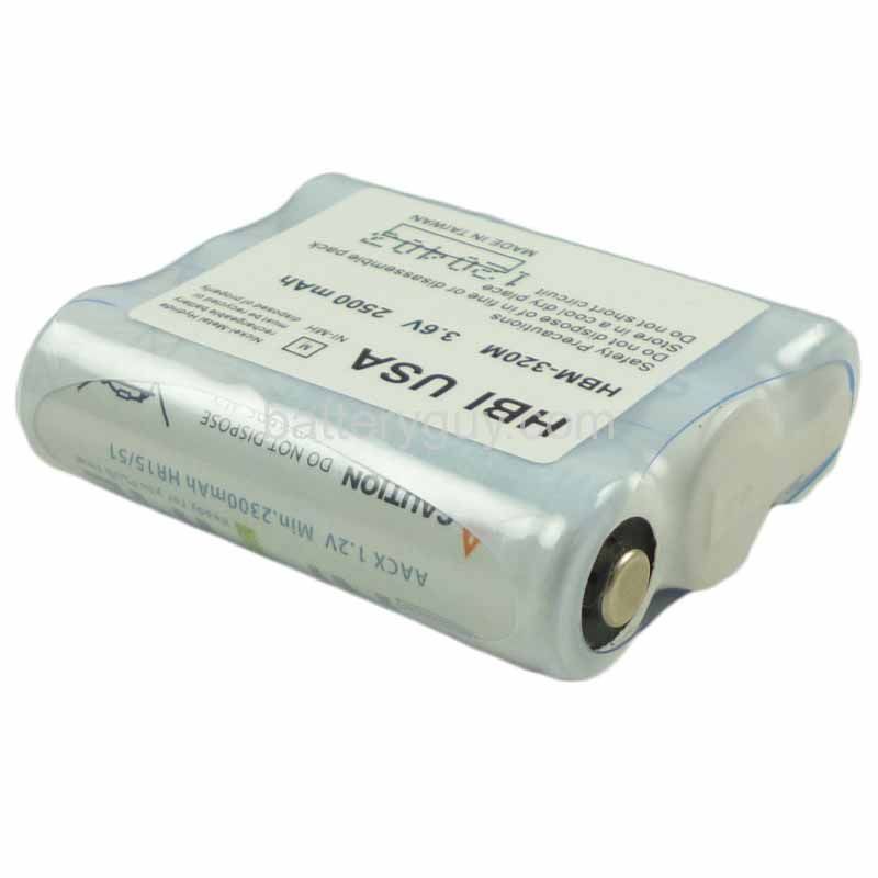 3.6 volt 2500 mAh barcode scanner battery HBM - Percon Falcon 310 replacement battery (rechargeable)