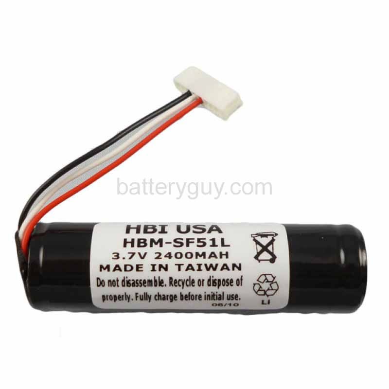 3.7 volt 2400 mAh barcode scanner battery HBM-SF51L (Rechargeable Battery)