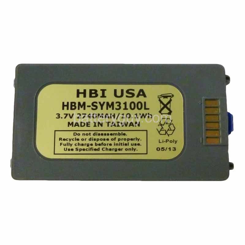 3.7 volt 2740 mAh barcode scanner battery HBM - Symbol BTRY-MC3XKAB0E replacement battery (rechargeable)