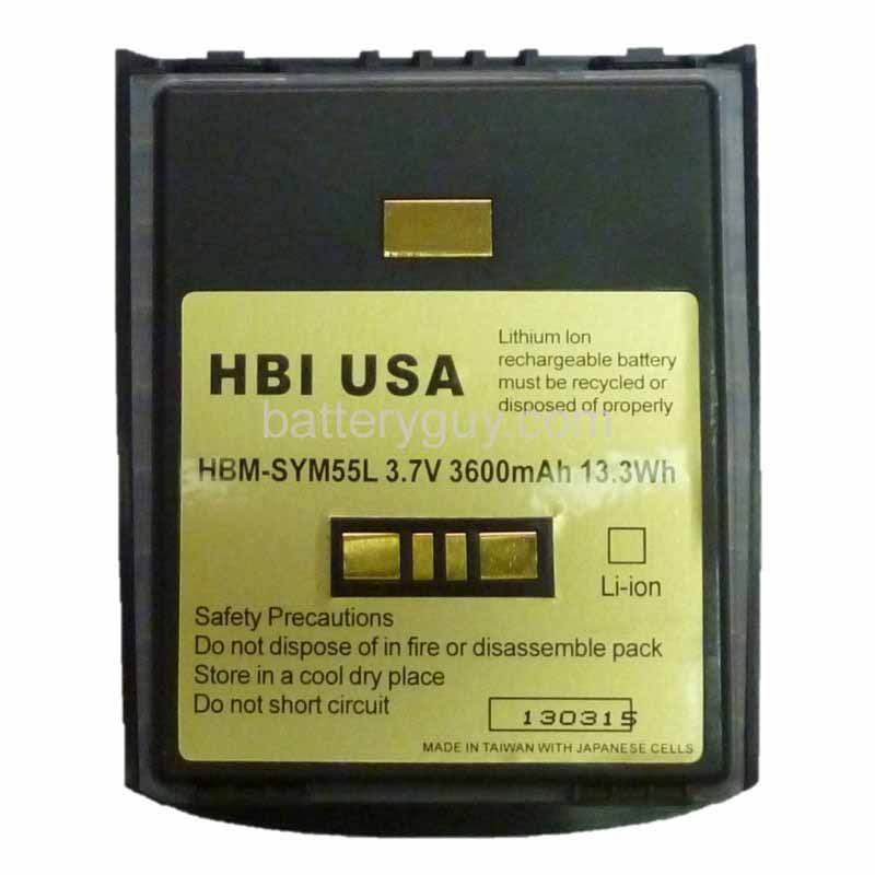3.7 volt 3600 mAh barcode scanner battery HBM - Symbol MC55EAB02 replacement battery (rechargeable)