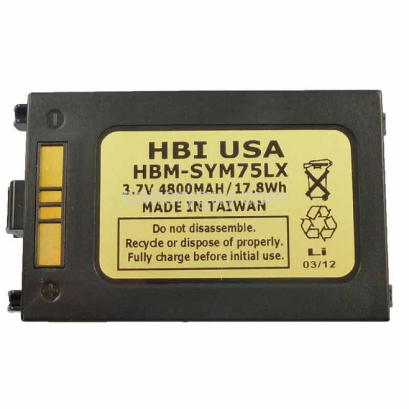 3.7 volt 4800 mAh barcode scanner battery HBM - Motorola BTRY-MC7XEAB0H replacement battery (rechargeable)
