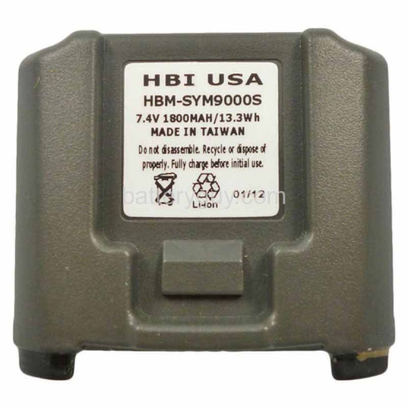 7.4 volt 1800 mAh barcode scanner battery HBM - Symbol MC 9000 S Series replacement battery (rechargeable)