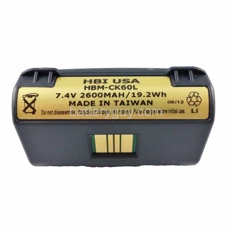 7.4 volt 2400 mAh barcode scanner battery HBP - Norand CK60 replacement battery