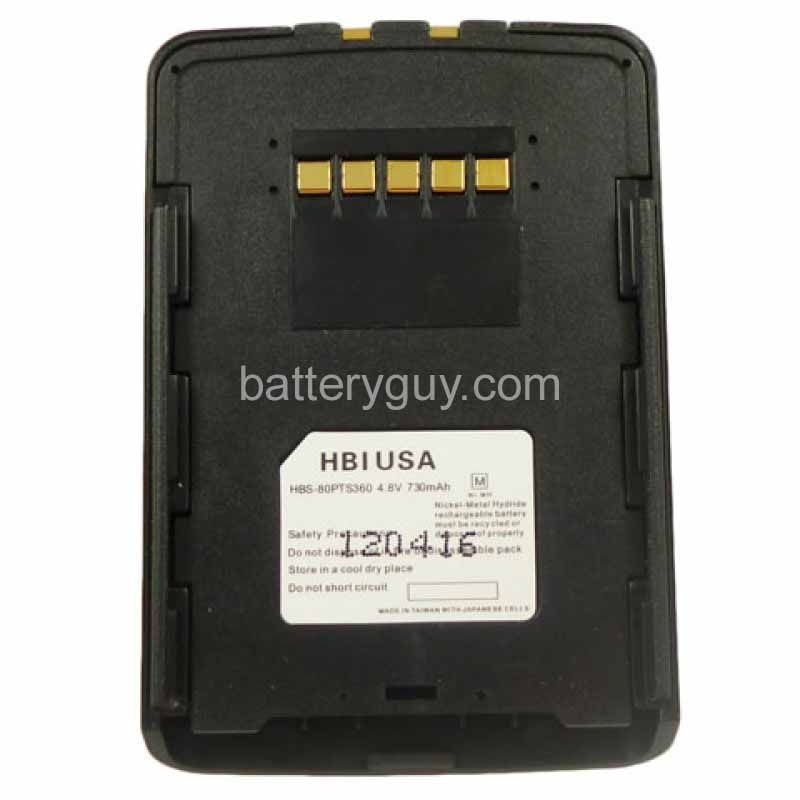 4.8 volt 730 mAh barcode scanner battery HBS - Spectralink PTB400 replacement battery
