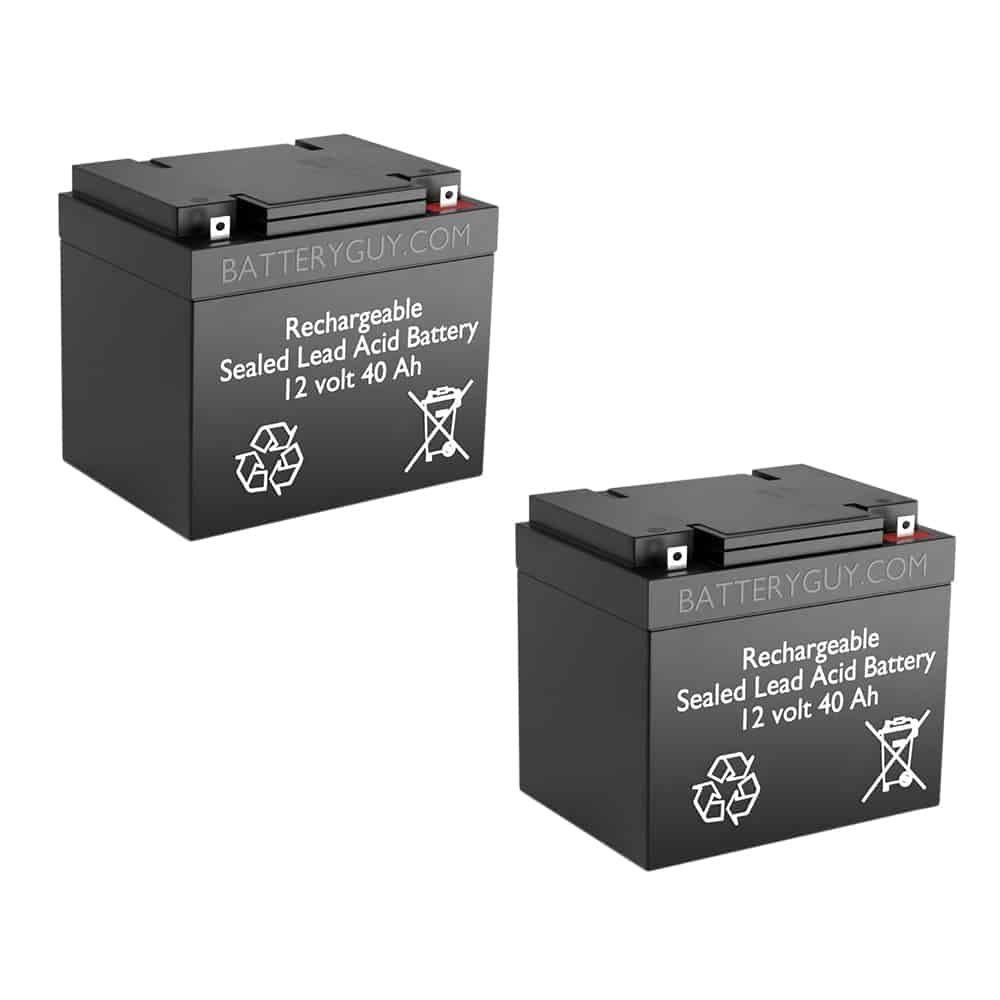 12v 40Ah Rechargeable Sealed Lead Acid (Rechargeable SLA) Battery ~ BG-12400NB (Qty of 2)