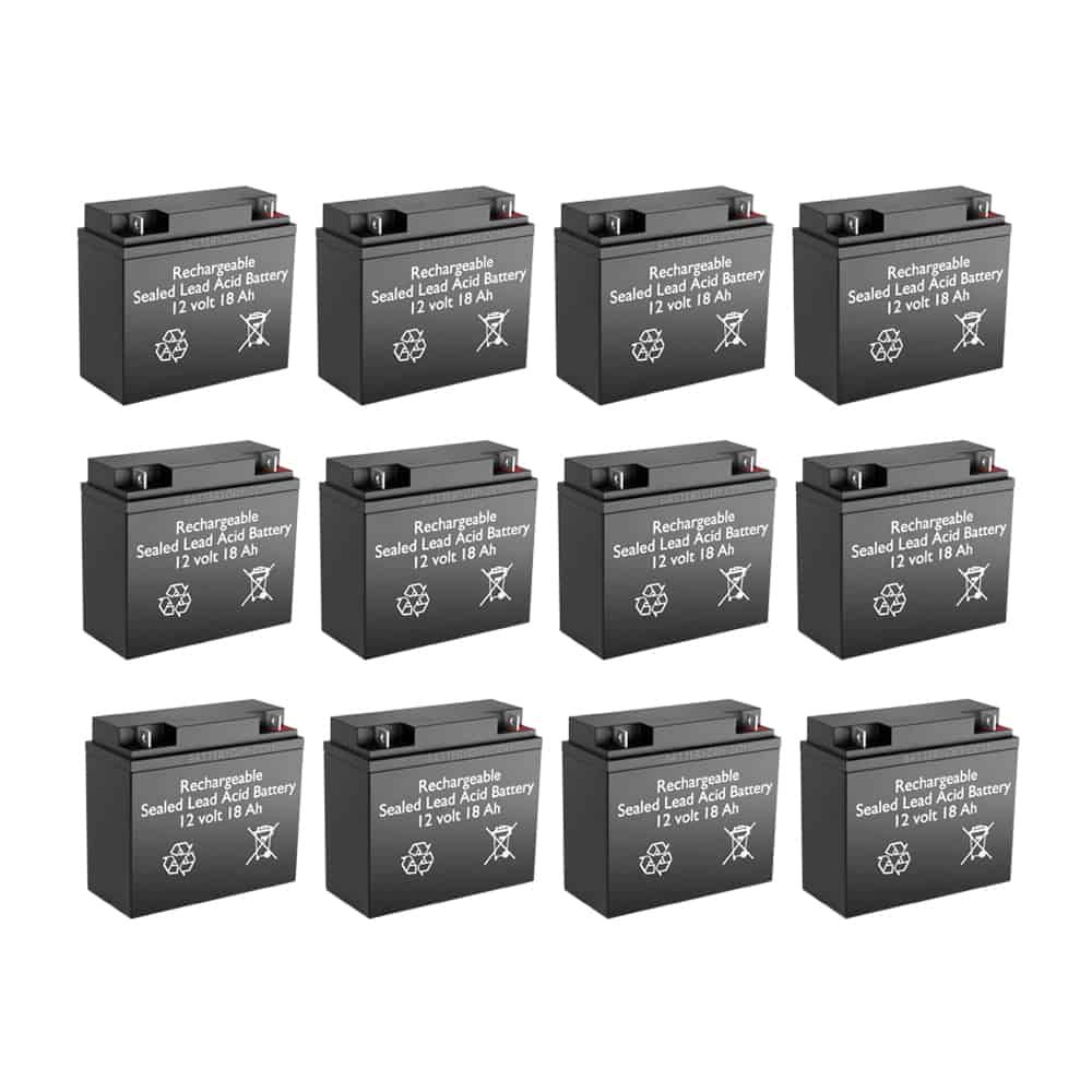 12v 18Ah Sealed Lead Acid Batteries ~ BG-12180NB (Qty of 12)