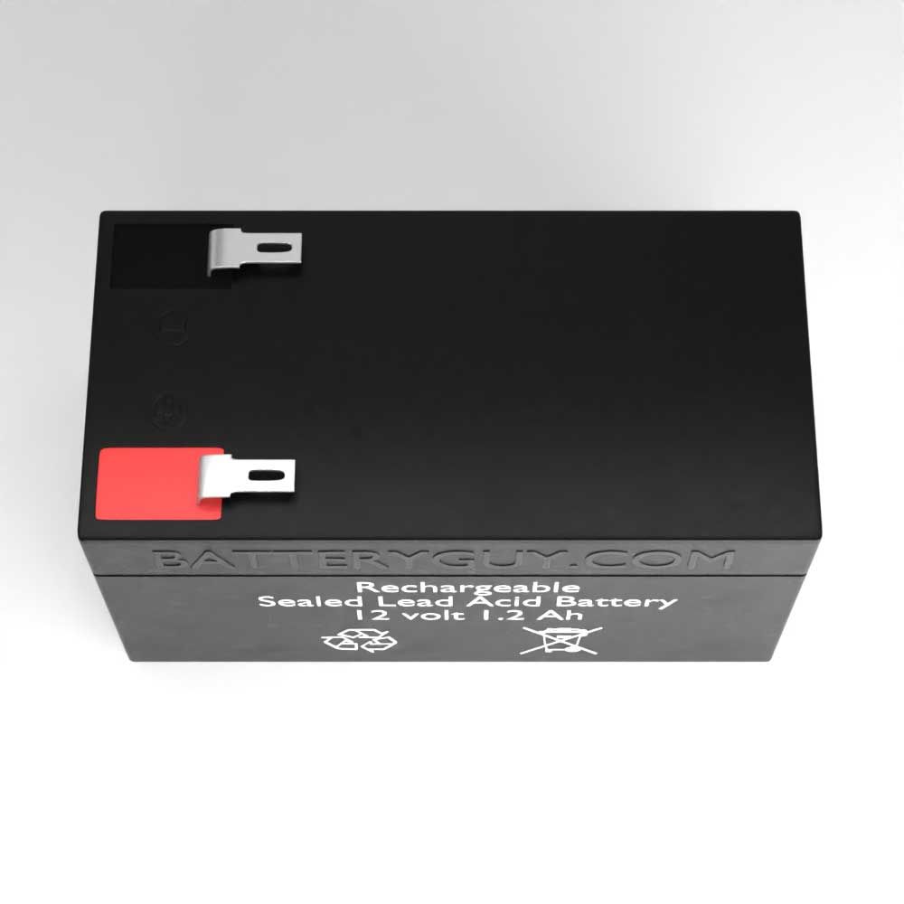 12v 1.2Ah Rechargeable Sealed Lead Acid Battery ~ BG-1212F1 (Qty of 2)