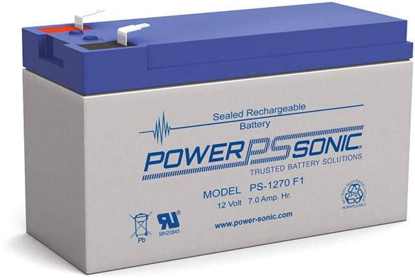 Power-Sonic PS-1270 F1 | Rechargeable SLA Battery 12v 7Ah