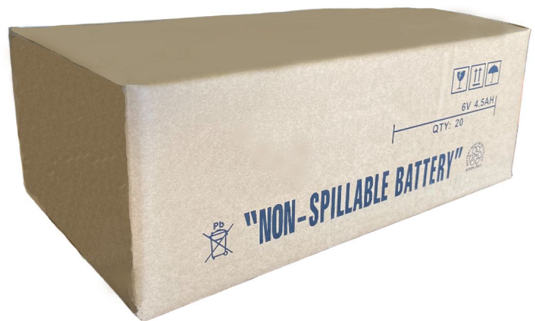 BG-645F1 (Case Qty of 20) 6 Volt 4.5 Ah Rechargeable Sealed Lead Acid Battery