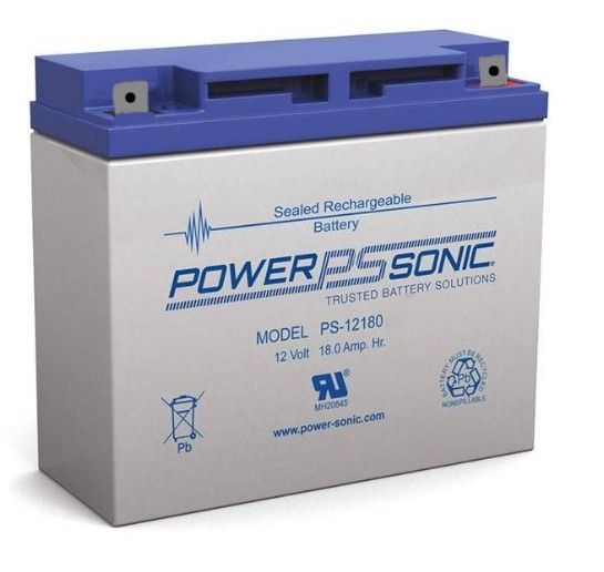 Power-Sonic PS-12180 NB | Rechargeable SLA Battery 12v 18Ah