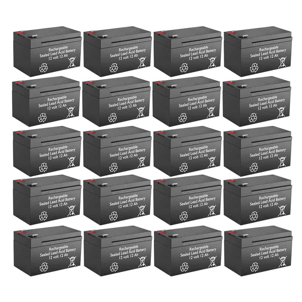 BatteryGuy 12V 12AH Replacement for RadioShack 23-9025 (20 Pack)