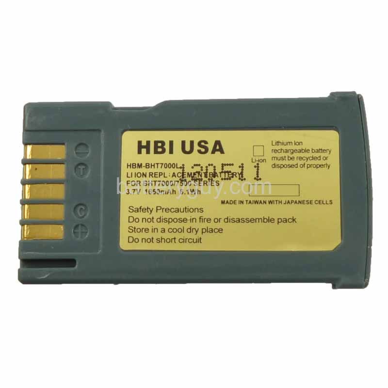 3.7 volt 1650 mAh barcode scanner battery HBM - DENSO 7000 replacement battery (rechargeable)
